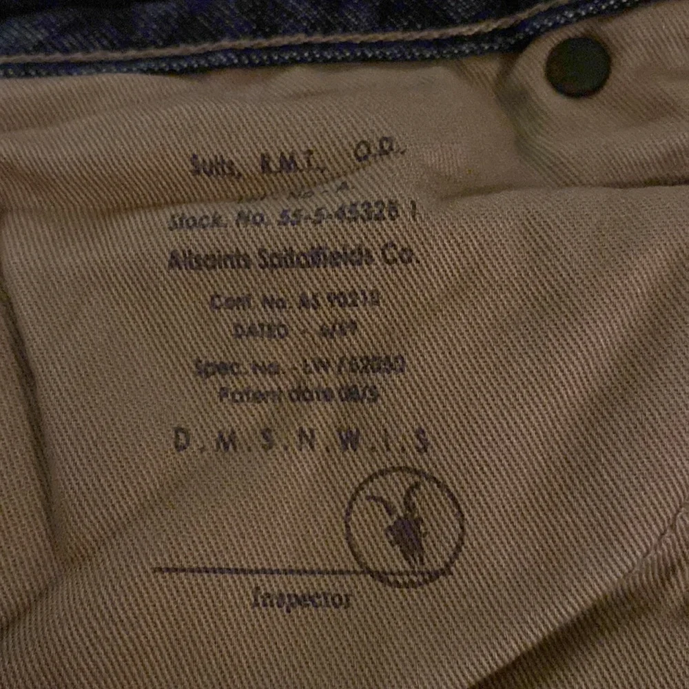 All Saints Spitalfields Jack’s Place skinny dark blue jeans from Neiman Marcus
